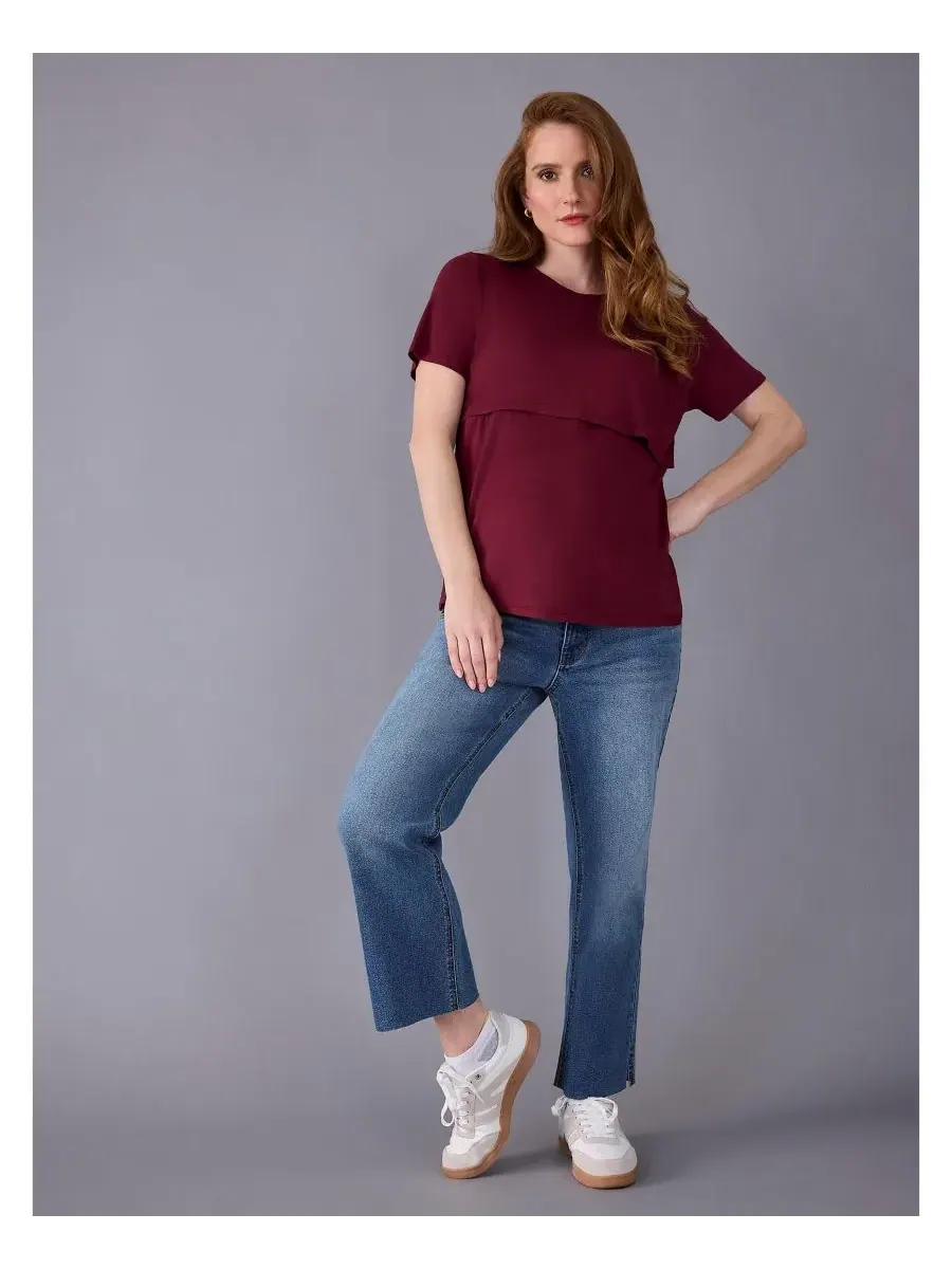 Maternity Motherhood Tops Motherhood Maternity, Tawny Port — изображение 5 из 5