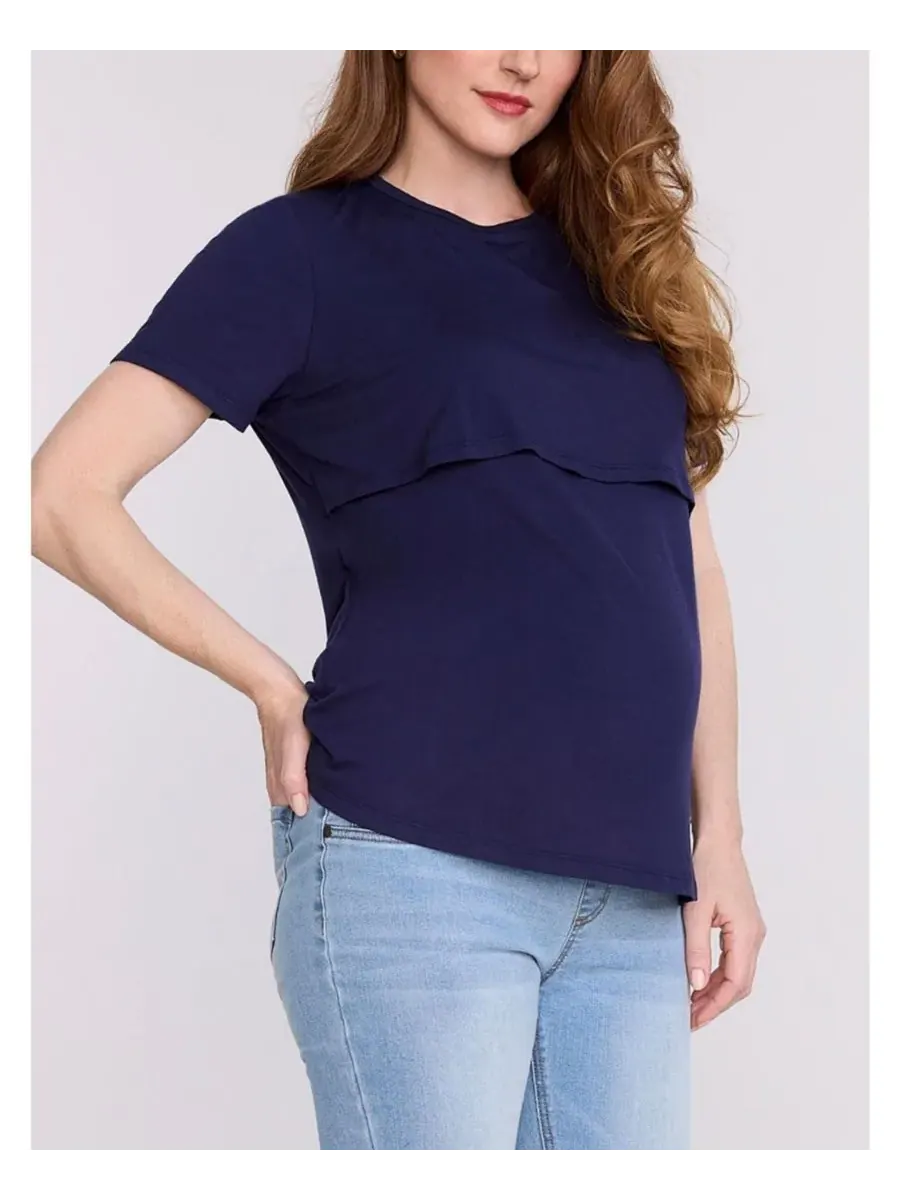 Maternity Motherhood Tops Motherhood Maternity, Peacoat — изображение 3 из 5