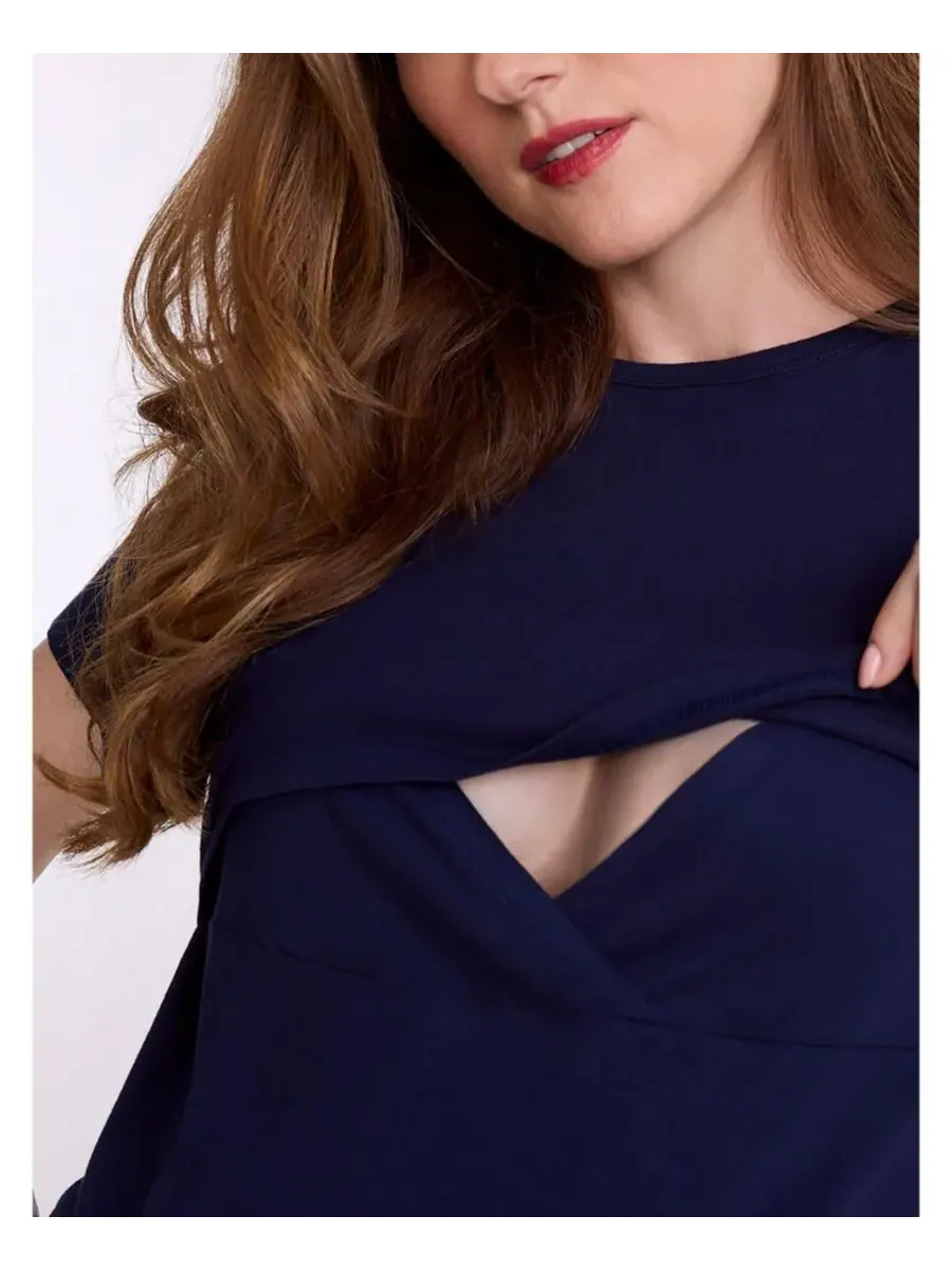 Maternity Motherhood Tops Motherhood Maternity, Peacoat — изображение 4 из 5