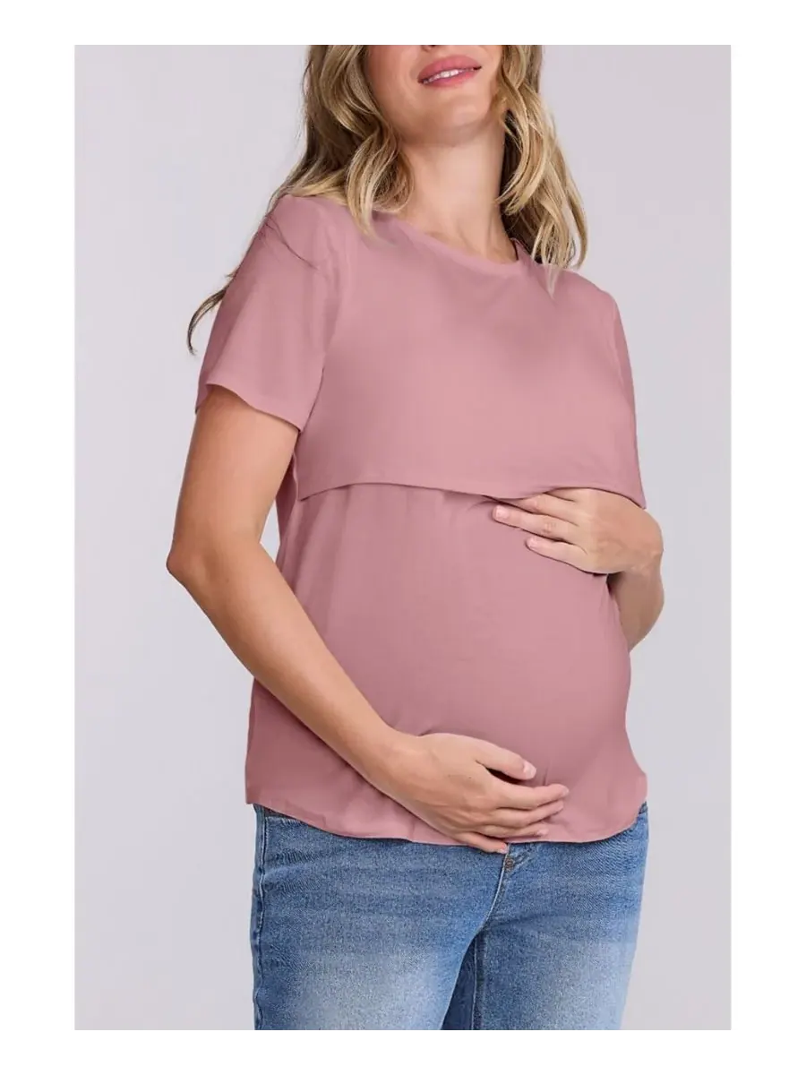 Maternity Motherhood Tops Motherhood Maternity — изображение 3 из 4, фиолетовый