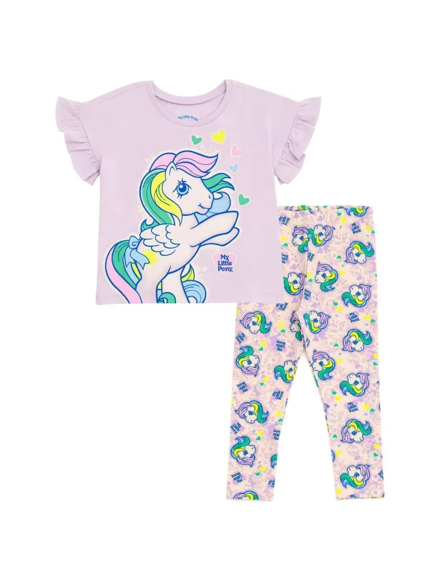 Комплект одежды для девочек: футболка и леггинсы My Pony My Little Pony — бежевый