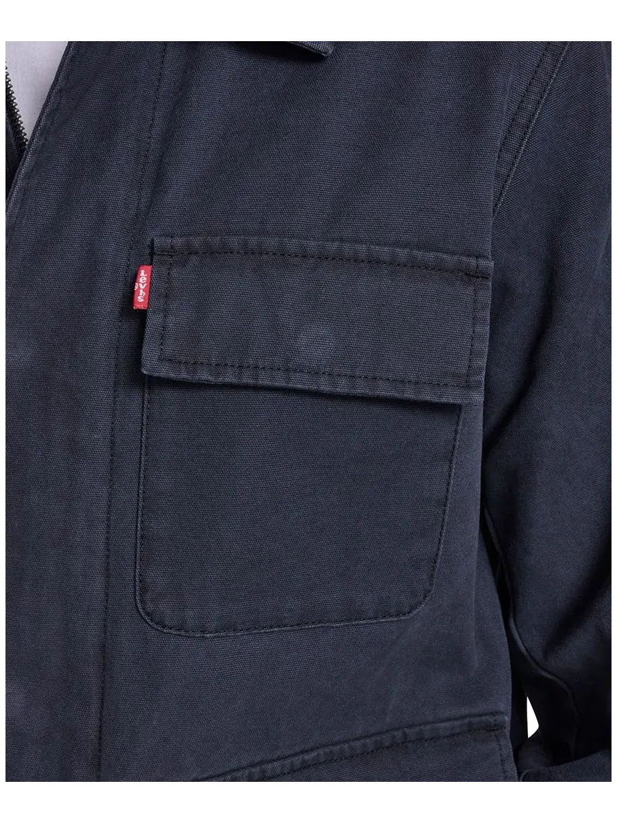 Levi's Мужская полевая куртка из хлопчатобумажной парусины — изображение 4 из 6, темно-синий