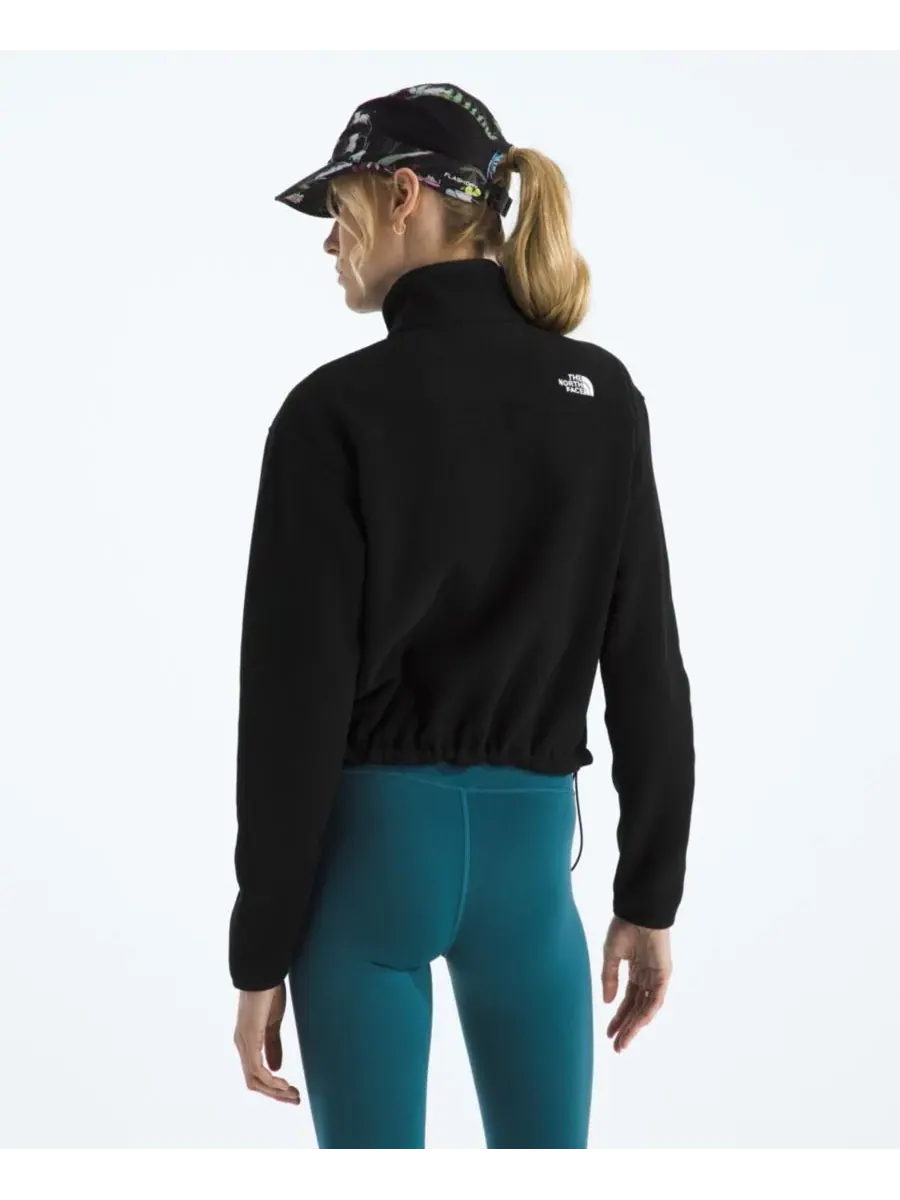 Женская короткая куртка Glacier Fleece с застежкой-молнией до середины груди The North Face — изображение 4 из 4, черный