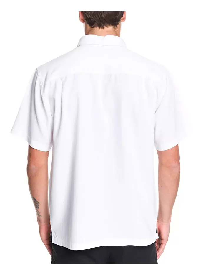Рубашка с коротким рукавом Quiksilver Men's Tahiti Palms Quiksilver Waterman — изображение 4 из 7, белый