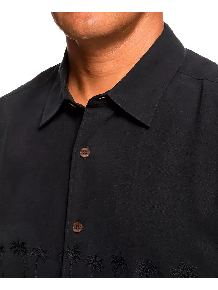 Рубашка с коротким рукавом Quiksilver Men's Tahiti Palms Quiksilver Waterman — изображение 6 из 7, белый