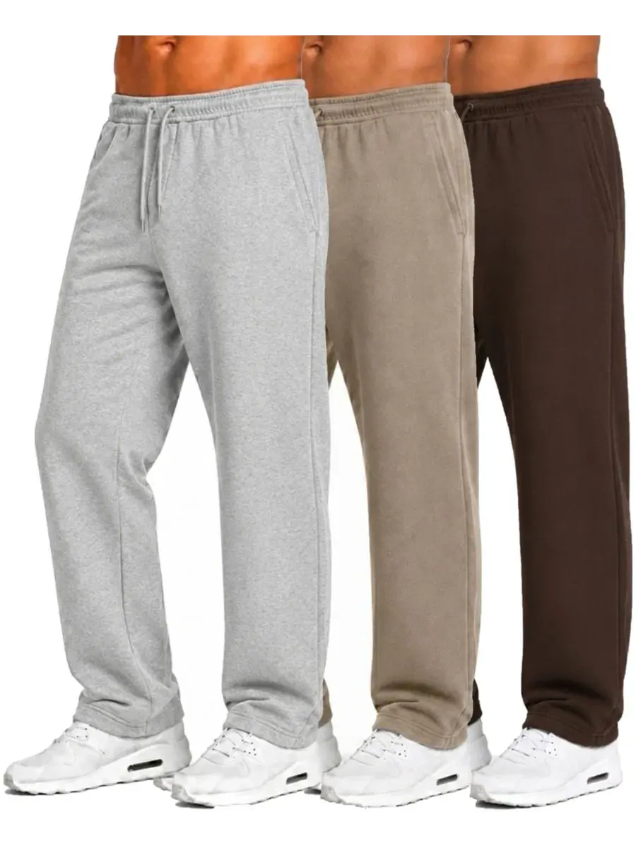 Спортивные брюки из футера с регулируемым поясом, комплект из 3 шт, Tech Fleece Performance Blu Rock — коричневый