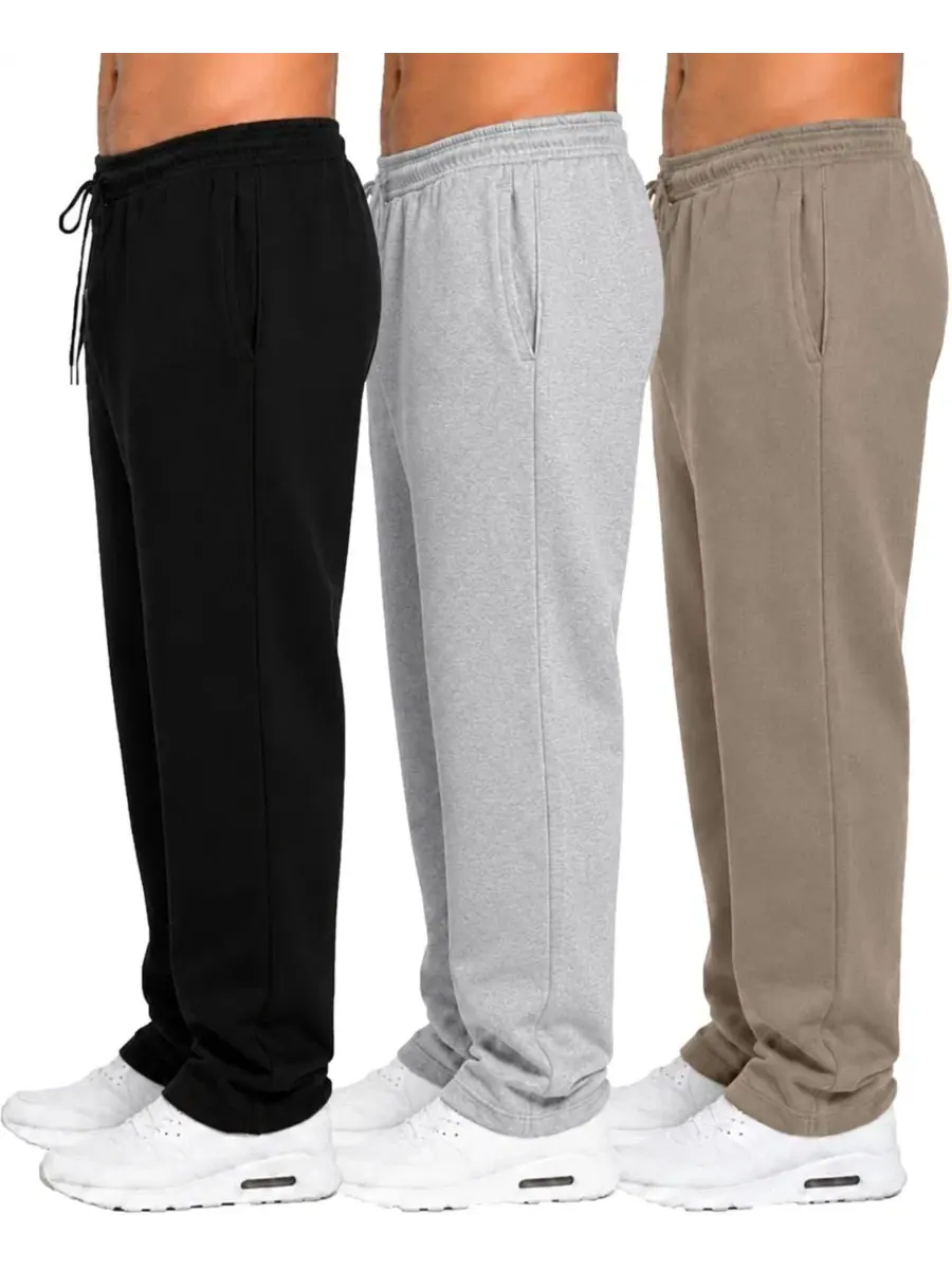 Спортивные брюки из футера с технологией Tech Fleece, комплект из 3 шт Blu Rock — изображение 2 из 3, черный/серый/хаки