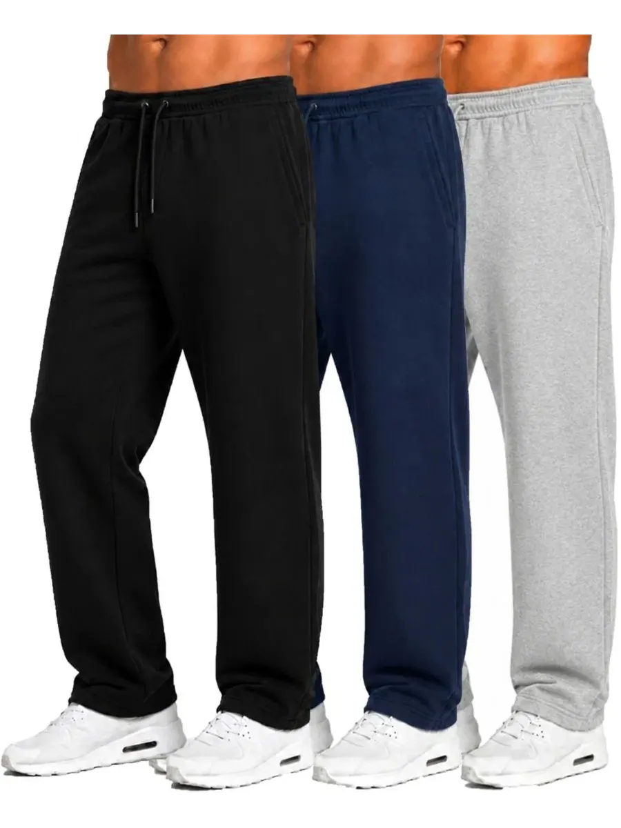 Спортивные брюки из футера Tech Fleece Performance, комплект из 3 штук Blu Rock — серый