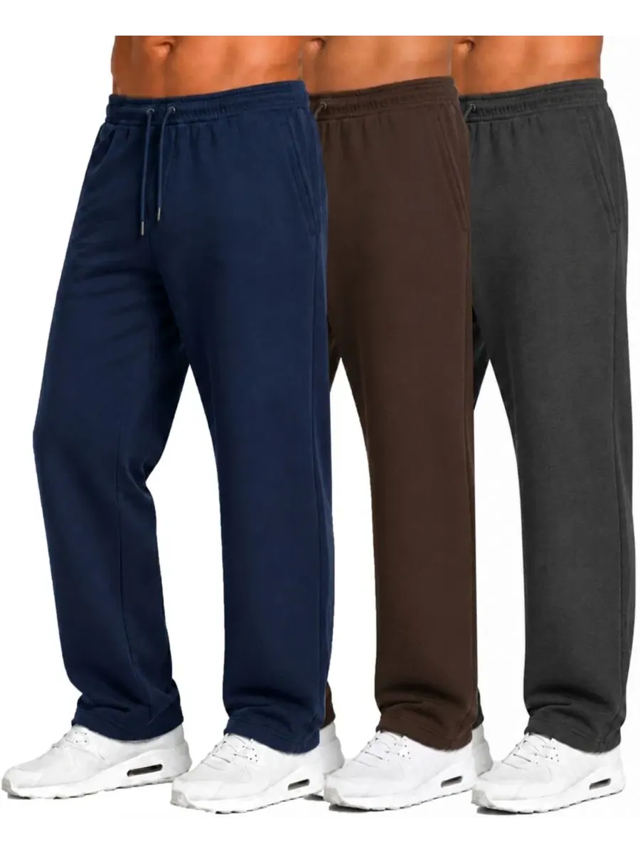 Спортивные брюки из футера с технологией Tech Fleece, комплект из 3 пар Blu Rock — изображение 1 из 3