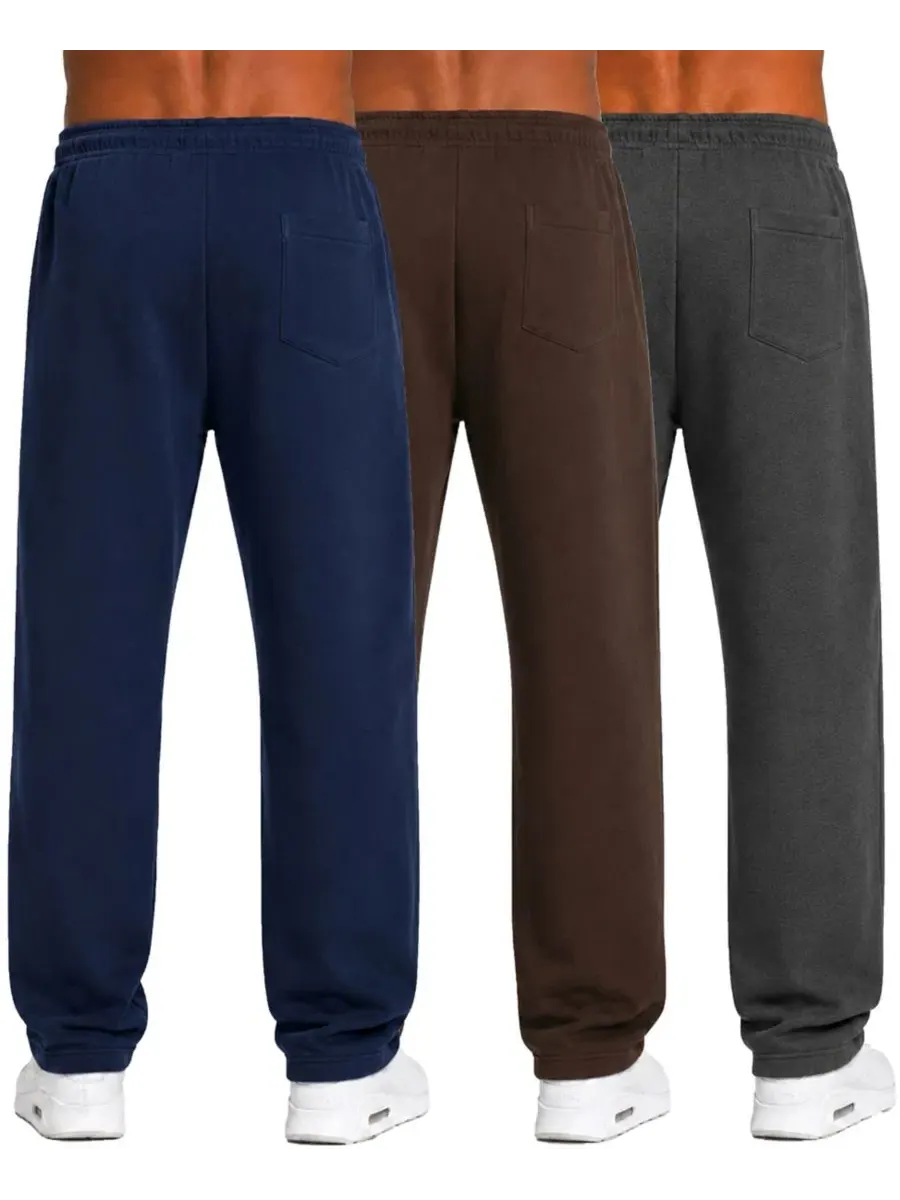 Спортивные брюки из футера с технологией Tech Fleece, комплект из 3 пар Blu Rock — изображение 3 из 3