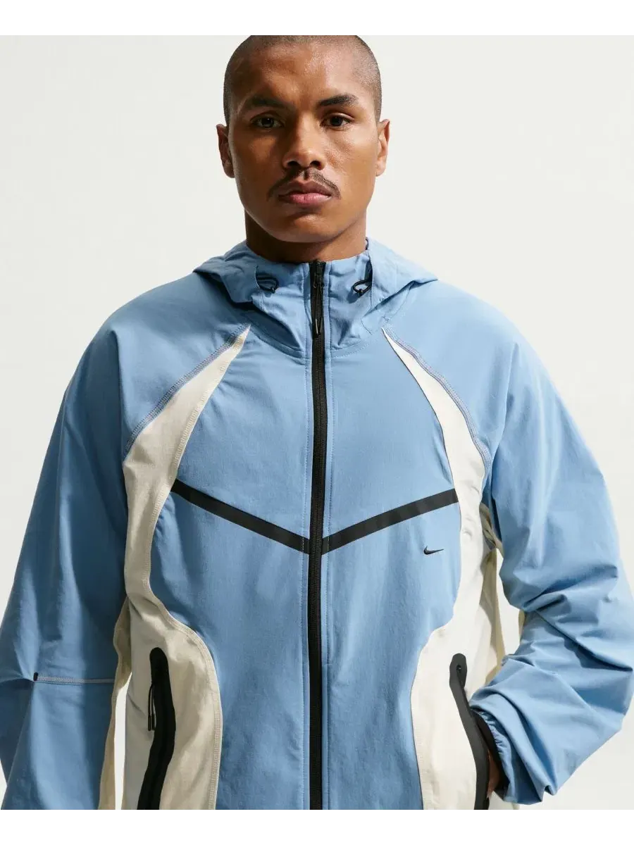 Мужская ветровка Tech Dri-FIT на молнии Nike — изображение 2 из 9, синий//черный