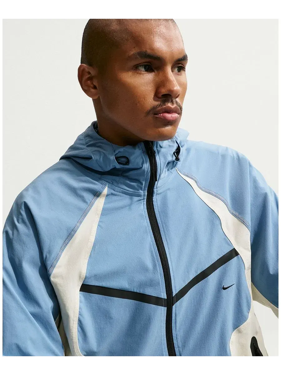 Мужская ветровка Tech Dri-FIT на молнии Nike — изображение 7 из 9, синий//черный