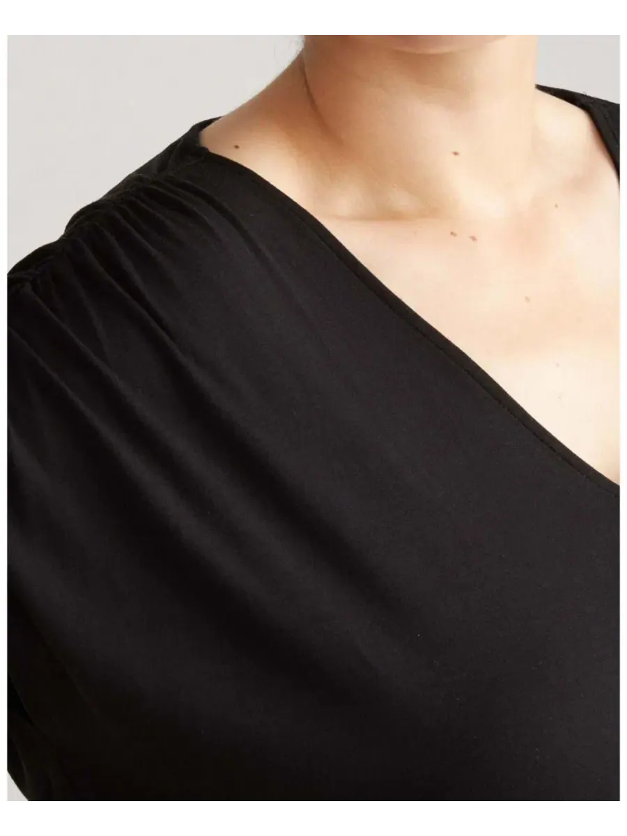 Женское платье Minetta Liquid Jersey Universal Standard — изображение 4 из 4, черный