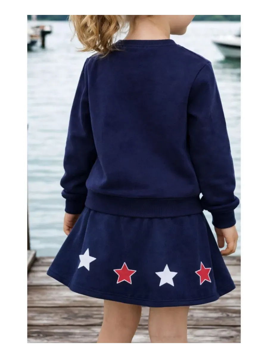 Юбка-шорты для девочек Toddler Girls Bits and Bows Americana Bow Skort Bits & Bows — 2