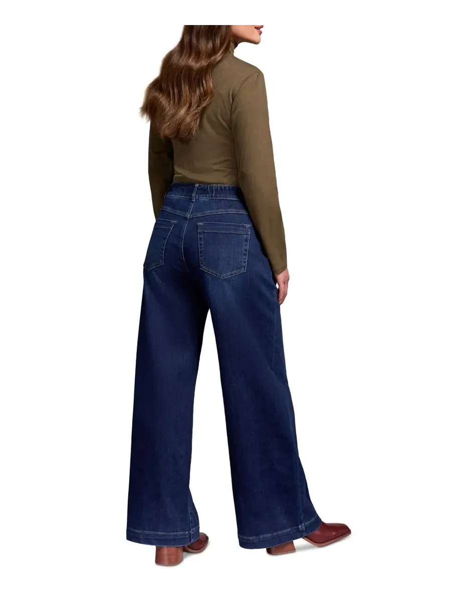 Женские джинсы-клеш Audrey Boundless Stretch Denim Pull-On Tribal — изображение 4 из 4, черный