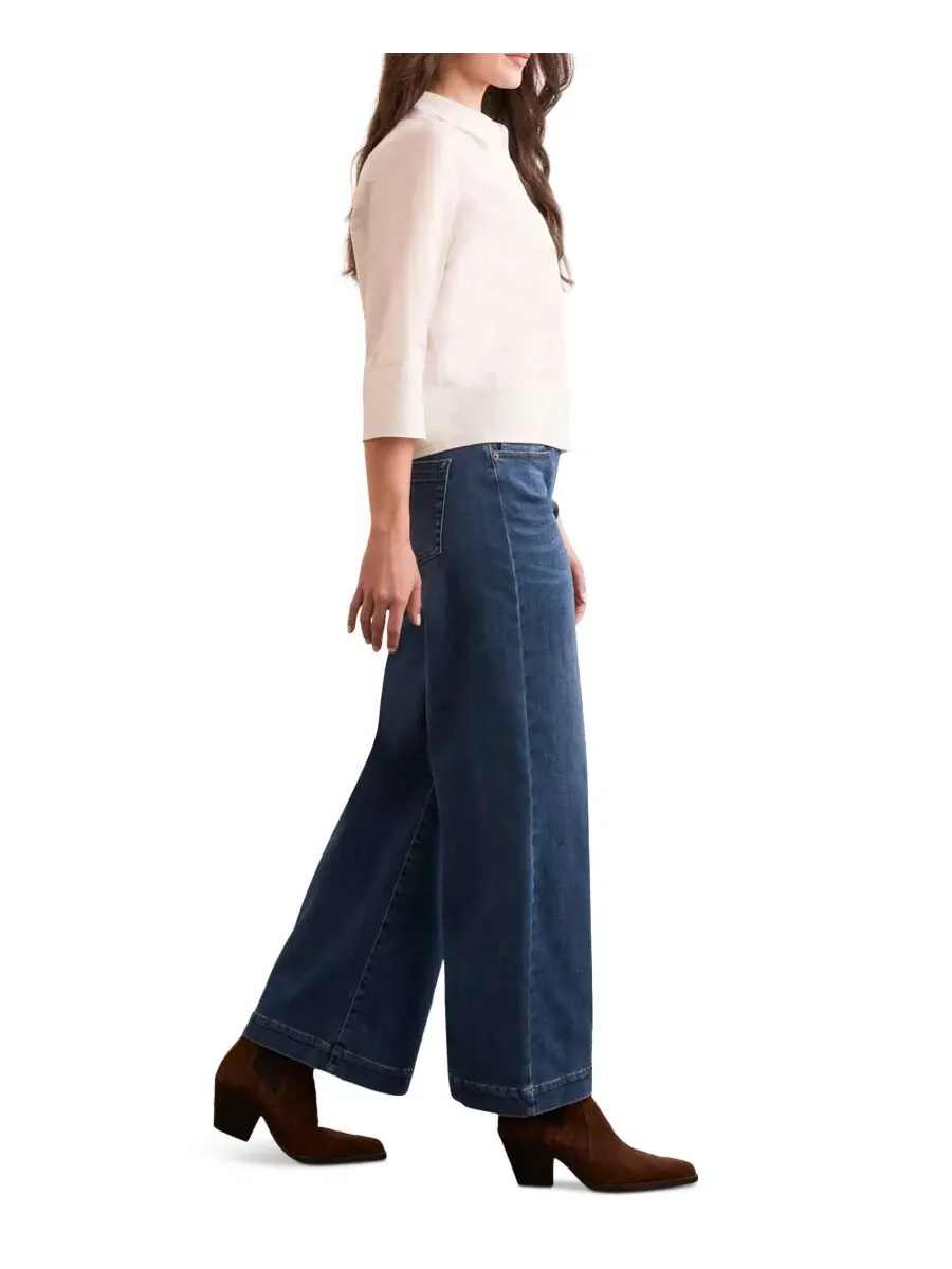 Женские джинсы-клеш Audrey Boundless Stretch Denim Pull-On Tribal — изображение 2 из 4, синий