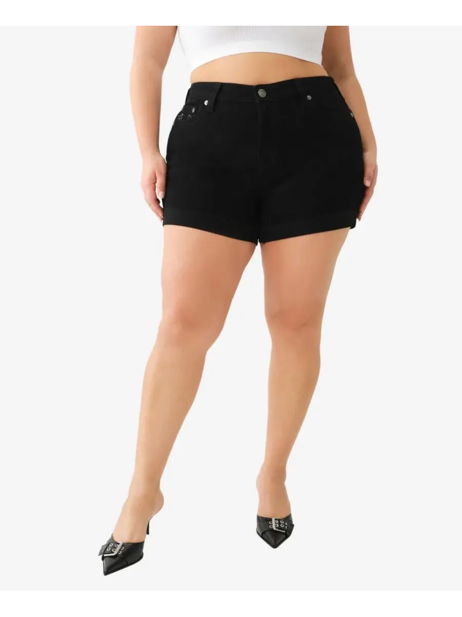 Шорты Jennie размера Plus Size со средней посадкой и подвернутыми штанинами для пышных форм True