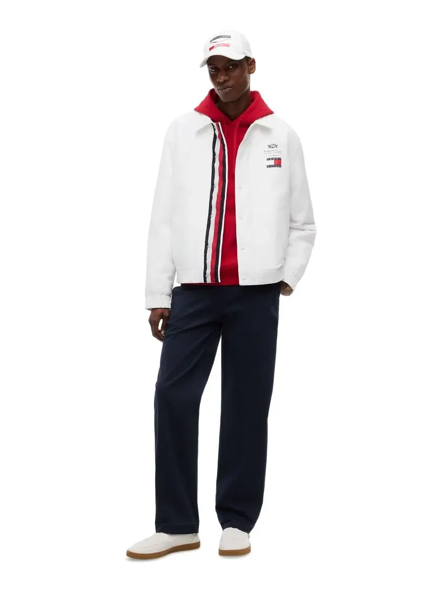 Мужская куртка-бомбер Cadillac F1 Chevron Tommy Hilfiger — изображение 2 из 4, белый