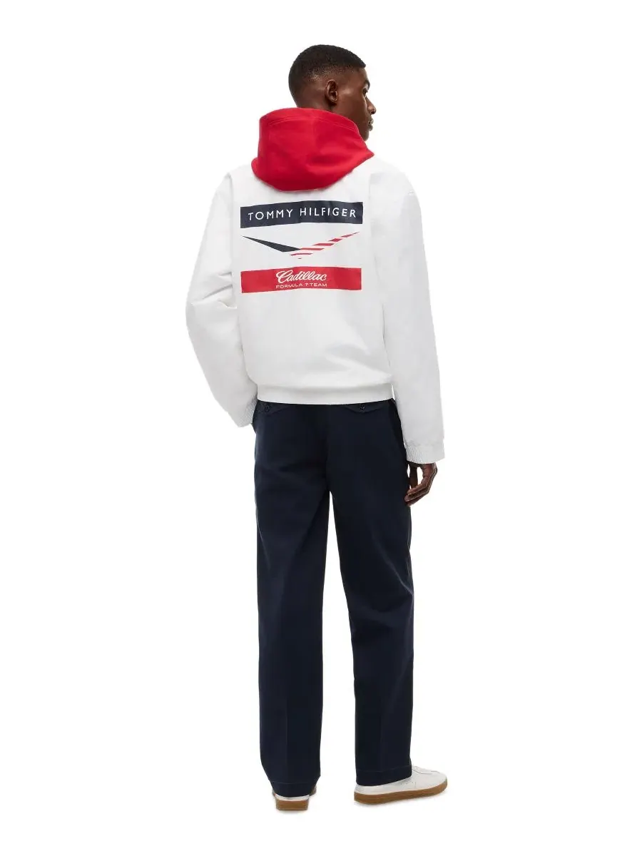 Мужская куртка-бомбер Cadillac F1 Chevron Tommy Hilfiger — изображение 4 из 4, белый