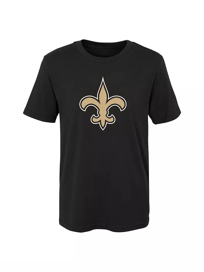 Футболка с логотипом New Orleans Saints Primary для мальчиков и девочек — изображение 1 из 1, черный