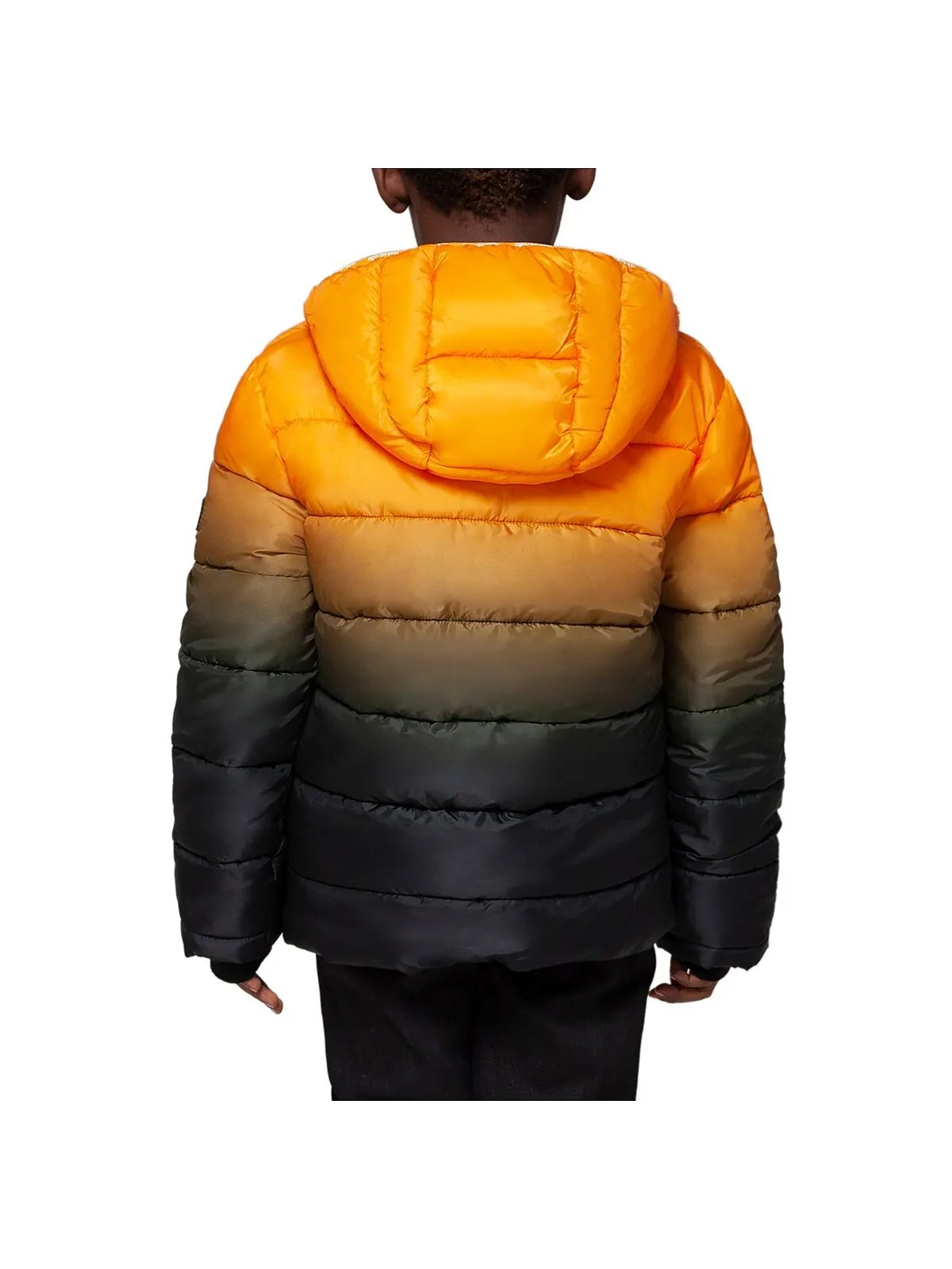 Тяжелая куртка-пуховик для маленьких и больших мальчиков Bubble Coat Rokka&Rolla — изображение 3 из 4, оранжевый