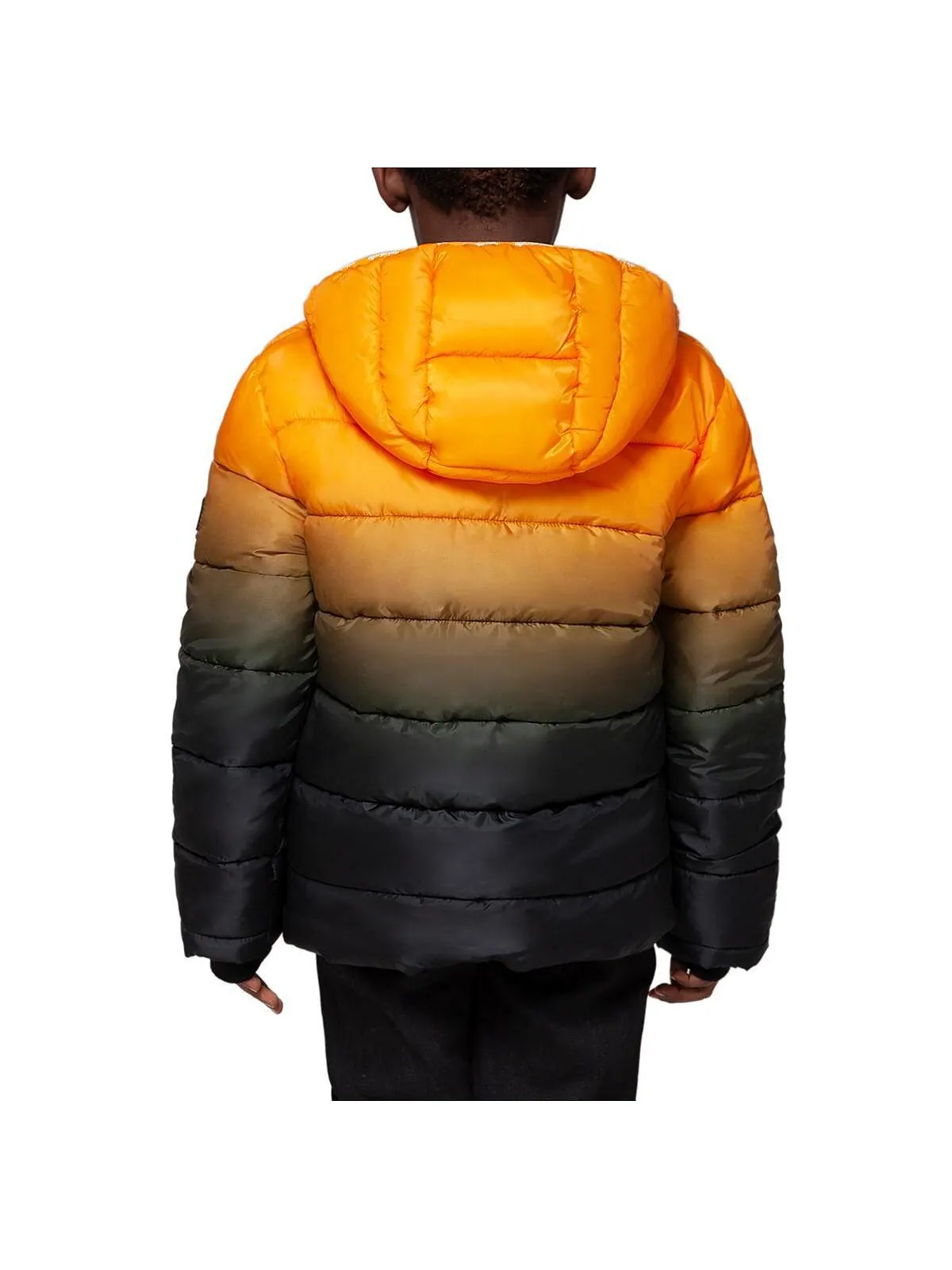 Тяжелая куртка-пуховик для маленьких и больших мальчиков Bubble Coat Rokka&Rolla — изображение 4 из 4, оранжевый