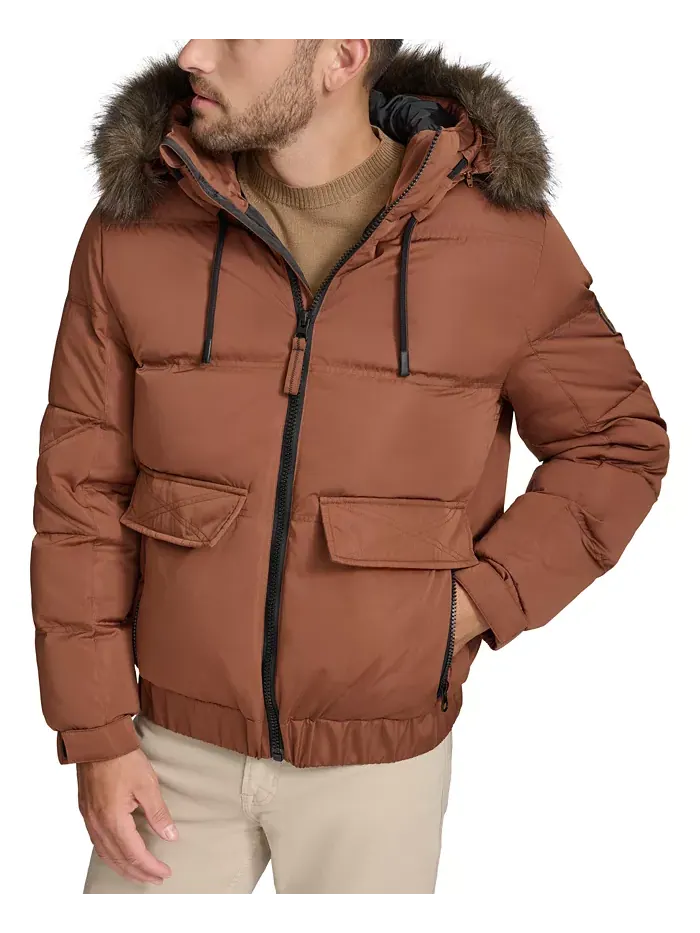 Мужская утепленная куртка Lithgow Marc New York — золотистый