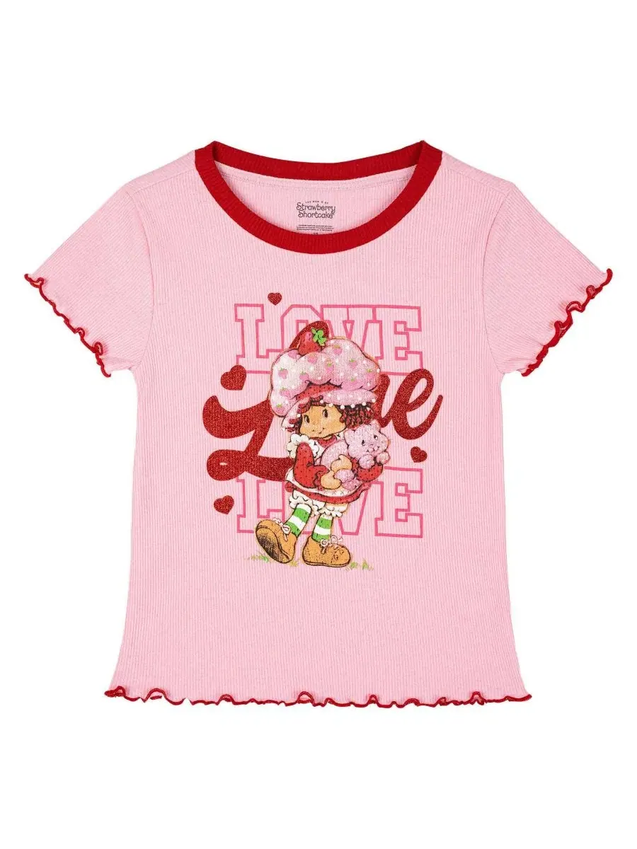 Комплект из футболки и брюк-клеш Strawberry Shortcake — изображение 3 из 3, розовый красный