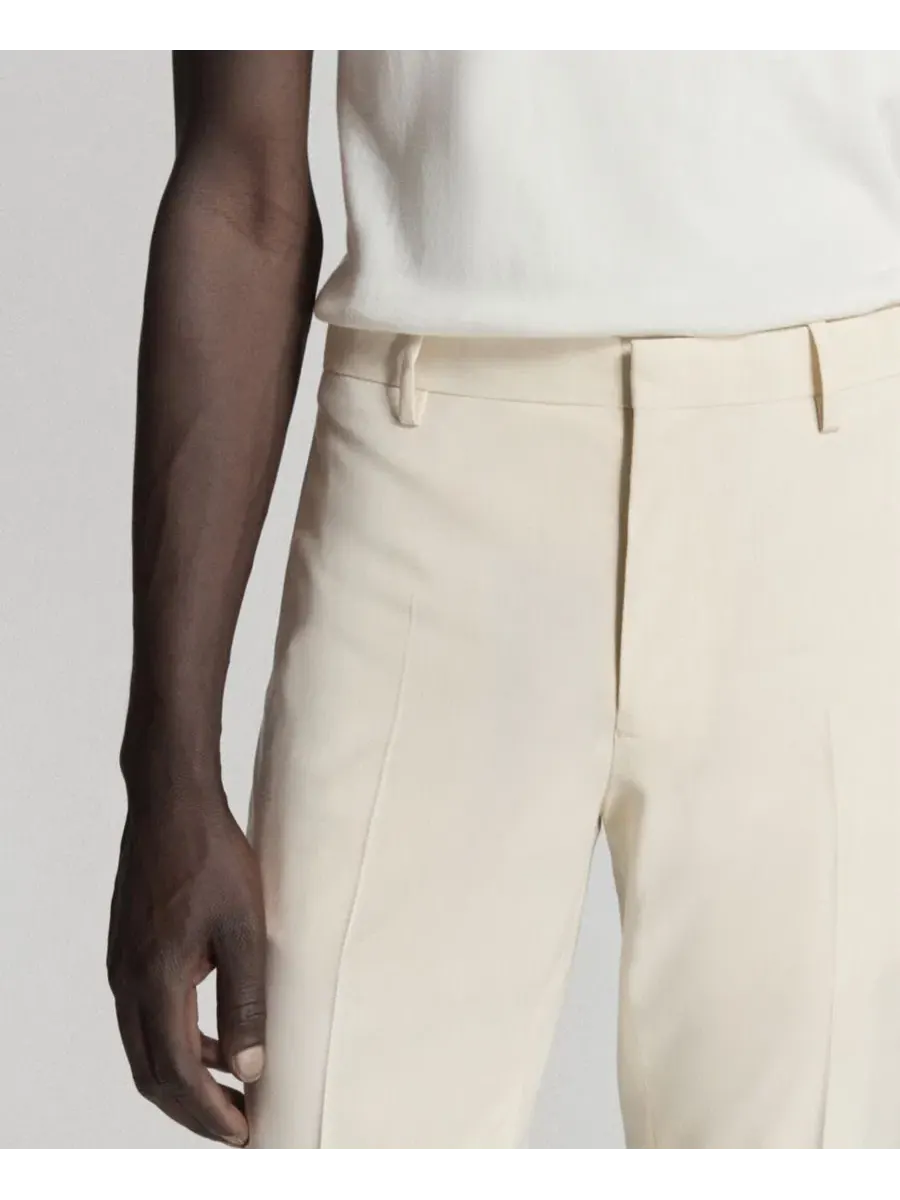 Брюки классические мужские slim-fit с защипами MANGO — изображение 4 из 7, экру