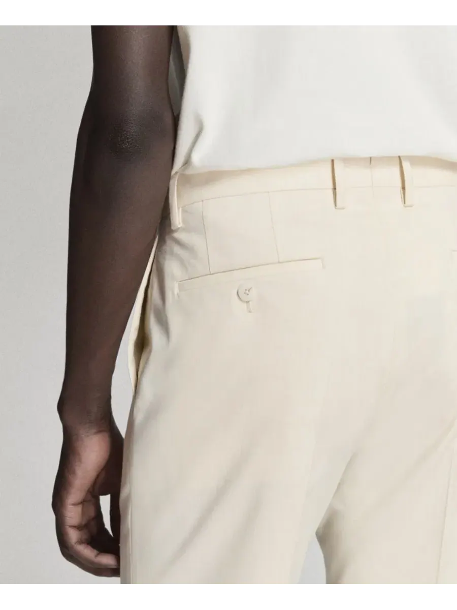 Брюки классические мужские slim-fit с защипами MANGO — изображение 6 из 7, экру