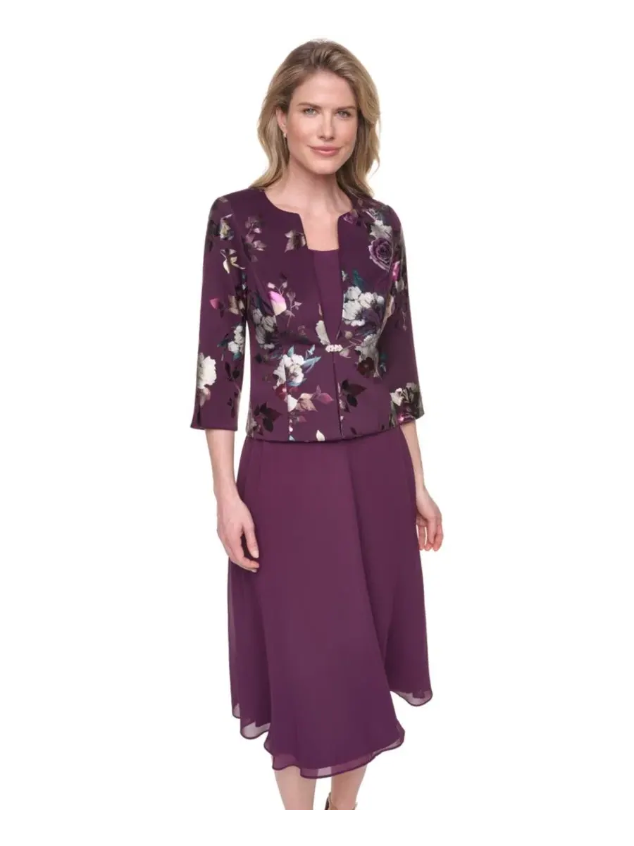 Комплект из платья без рукавов и жакета с пайетками, модель Removable Jacket & Sleeveless Dress — изображение 4 из 5