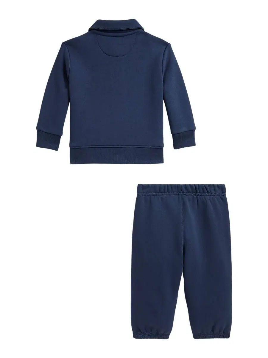 Комплект из свитшота и брюк из флиса с принтом Polo Sportsman Polo Ralph Lauren — изображение 2 из 4, темно-синий