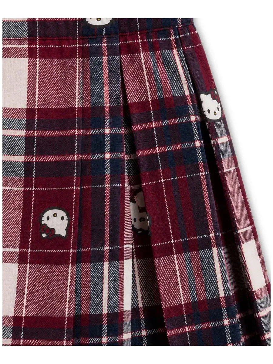 Комплект из свитшота и юбки-шорт с принтом Hello Kitty, Peter Pan Collar Hello Kitty — изображение 4 из 4, темно-синий