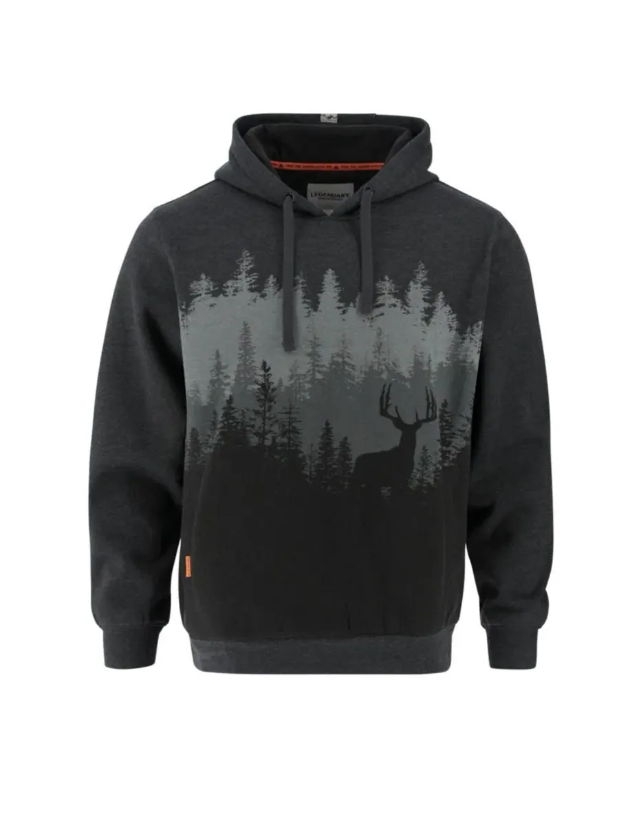 Худи с капюшоном и принтом Legendary Horizon Hoodie Legendary Whitetails — изображение 3 из 8, черный
