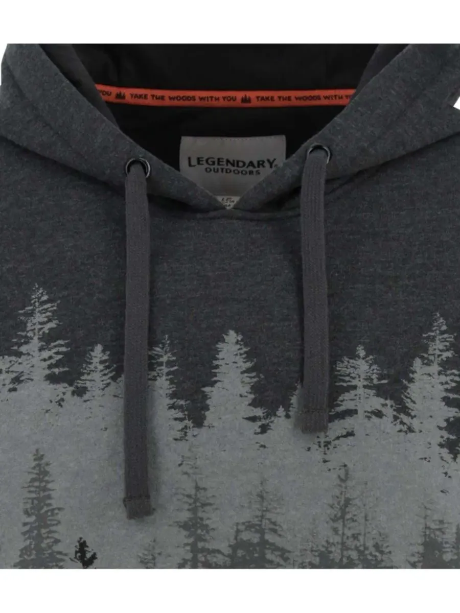Худи с капюшоном и принтом Legendary Horizon Hoodie Legendary Whitetails — изображение 6 из 8, черный
