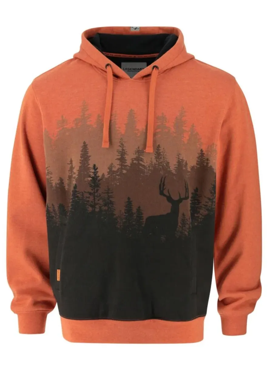 Худи с капюшоном и графическим принтом Legendary Horizon Hoodie Legendary Whitetails — изображение 3 из 8, коричневый
