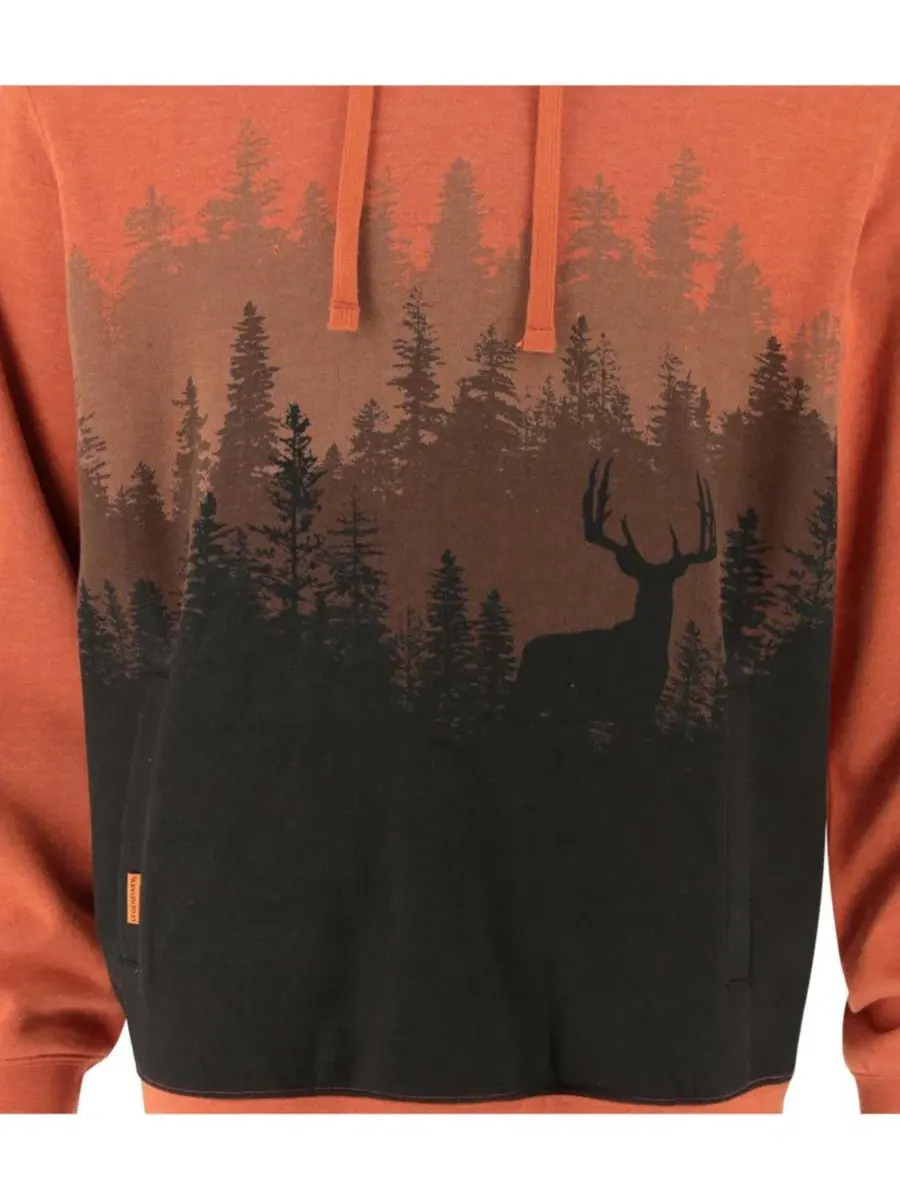 Худи с капюшоном и графическим принтом Legendary Horizon Hoodie Legendary Whitetails — изображение 5 из 8, коричневый