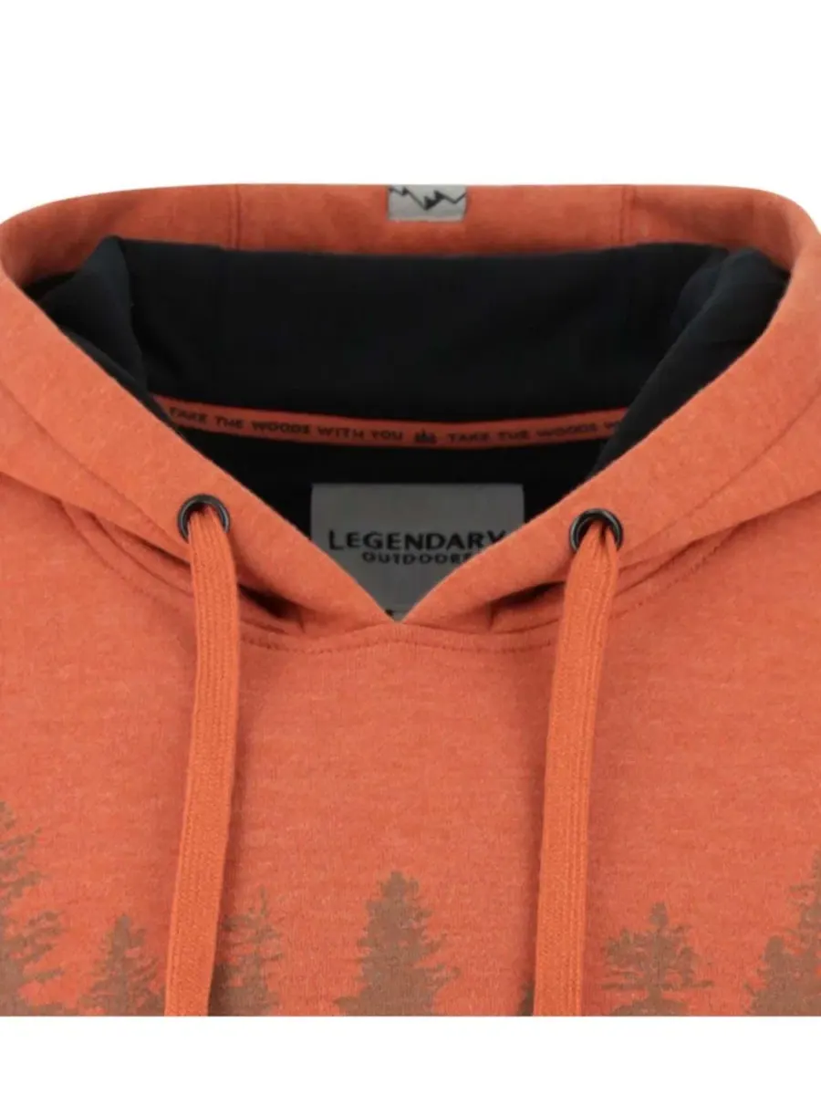 Худи с капюшоном и графическим принтом Legendary Horizon Hoodie Legendary Whitetails — изображение 6 из 8, коричневый