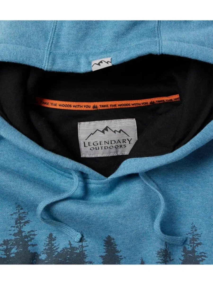 Худи с капюшоном и принтом, модель Legendary Horizon Legendary Whitetails, Placid Heather Treeline — изображение 5 из 7