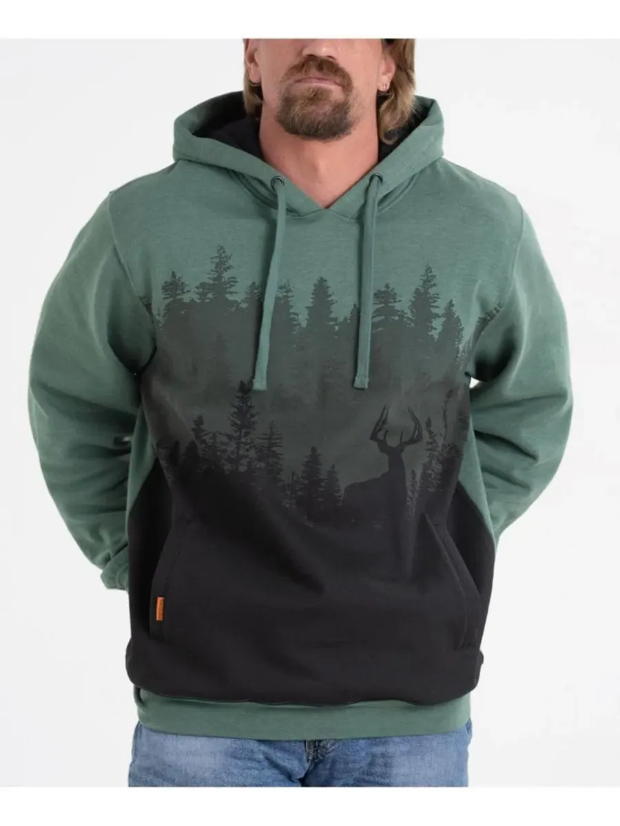 Худи с капюшоном с принтом Pine Heather Treeline Legendary Whitetails — изображение 1 из 8