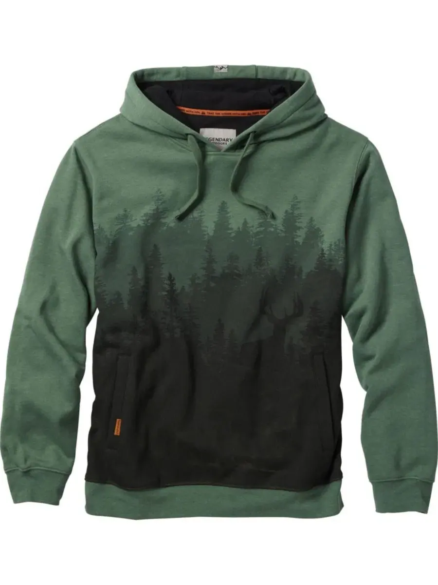 Худи с капюшоном с принтом Pine Heather Treeline Legendary Whitetails — изображение 3 из 8