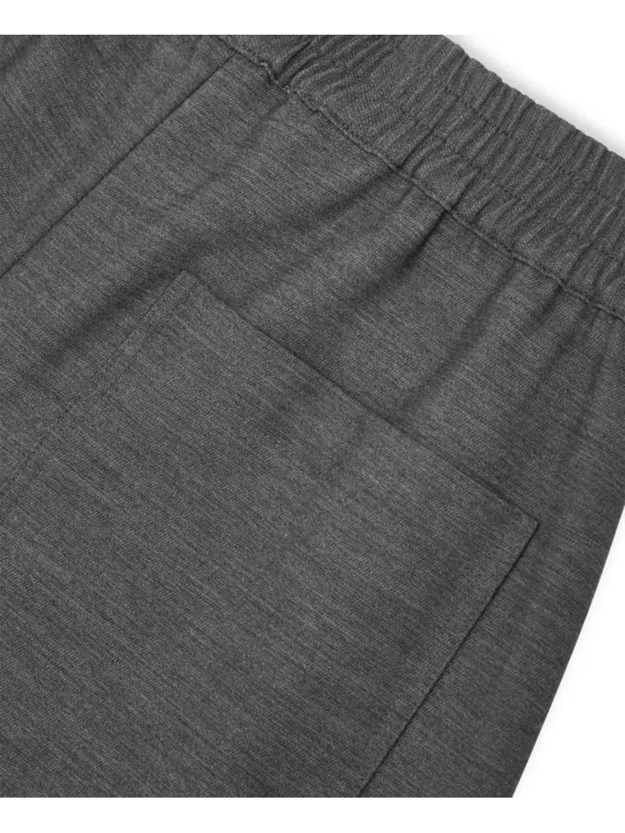 Брюки-бабочка с защипами, модель Elle Pull-On REISS — изображение 4 из 5, серый