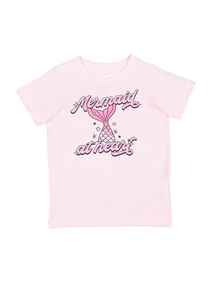 Футболка с коротким рукавом Mermaid At Heart для девочек и подростков Sweet Wink — розовый