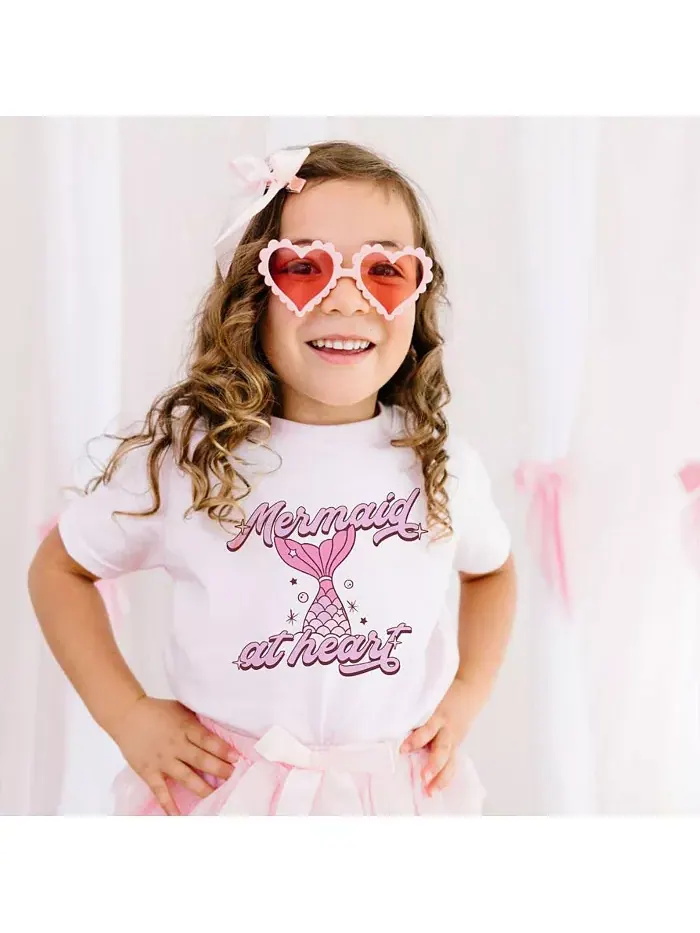Футболка с коротким рукавом Mermaid At Heart для девочек и подростков Sweet Wink — изображение 2 из 2, розовый