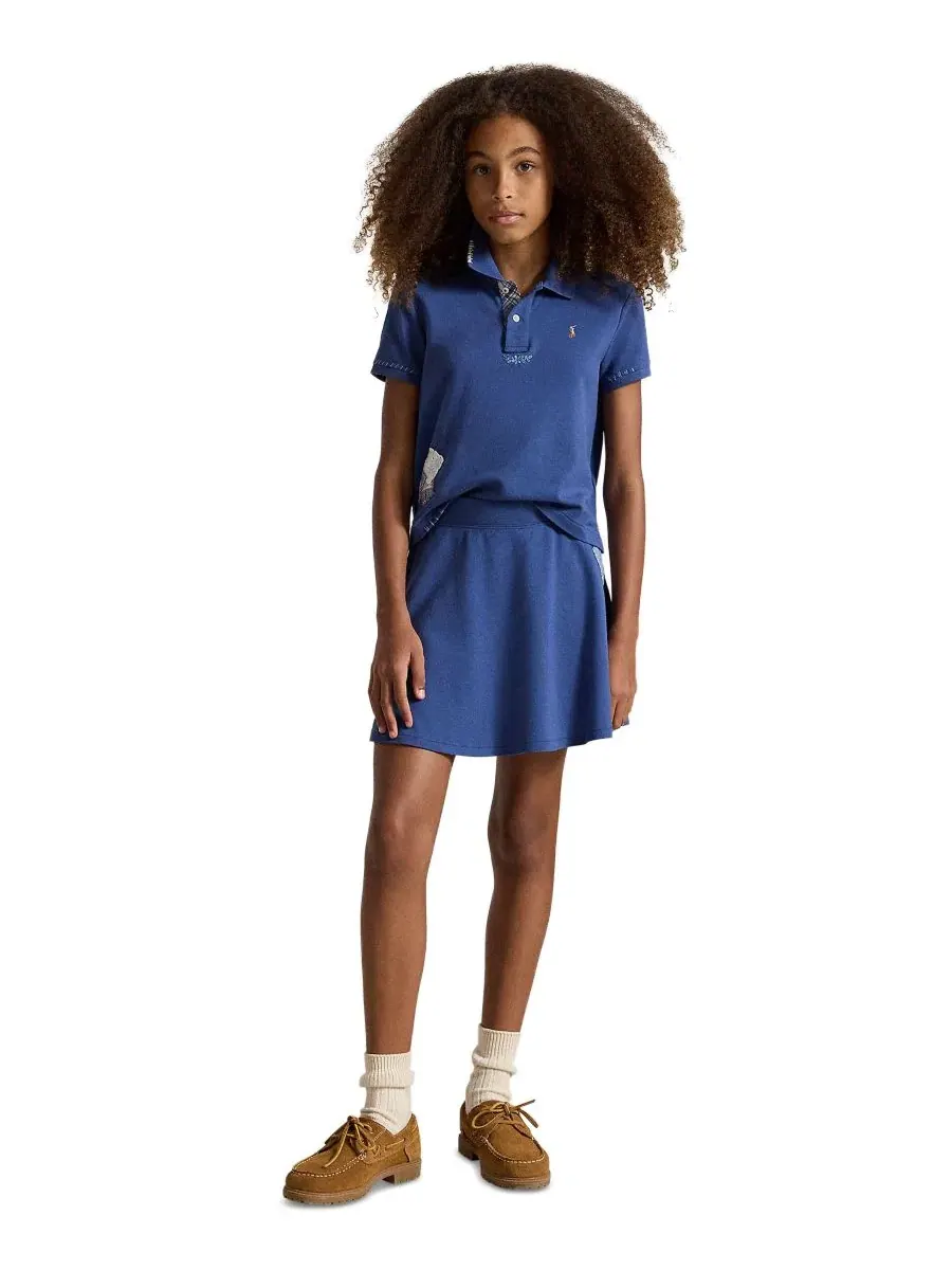 Комплект из поло и юбки с коротким рукавом Polo Ralph Lauren