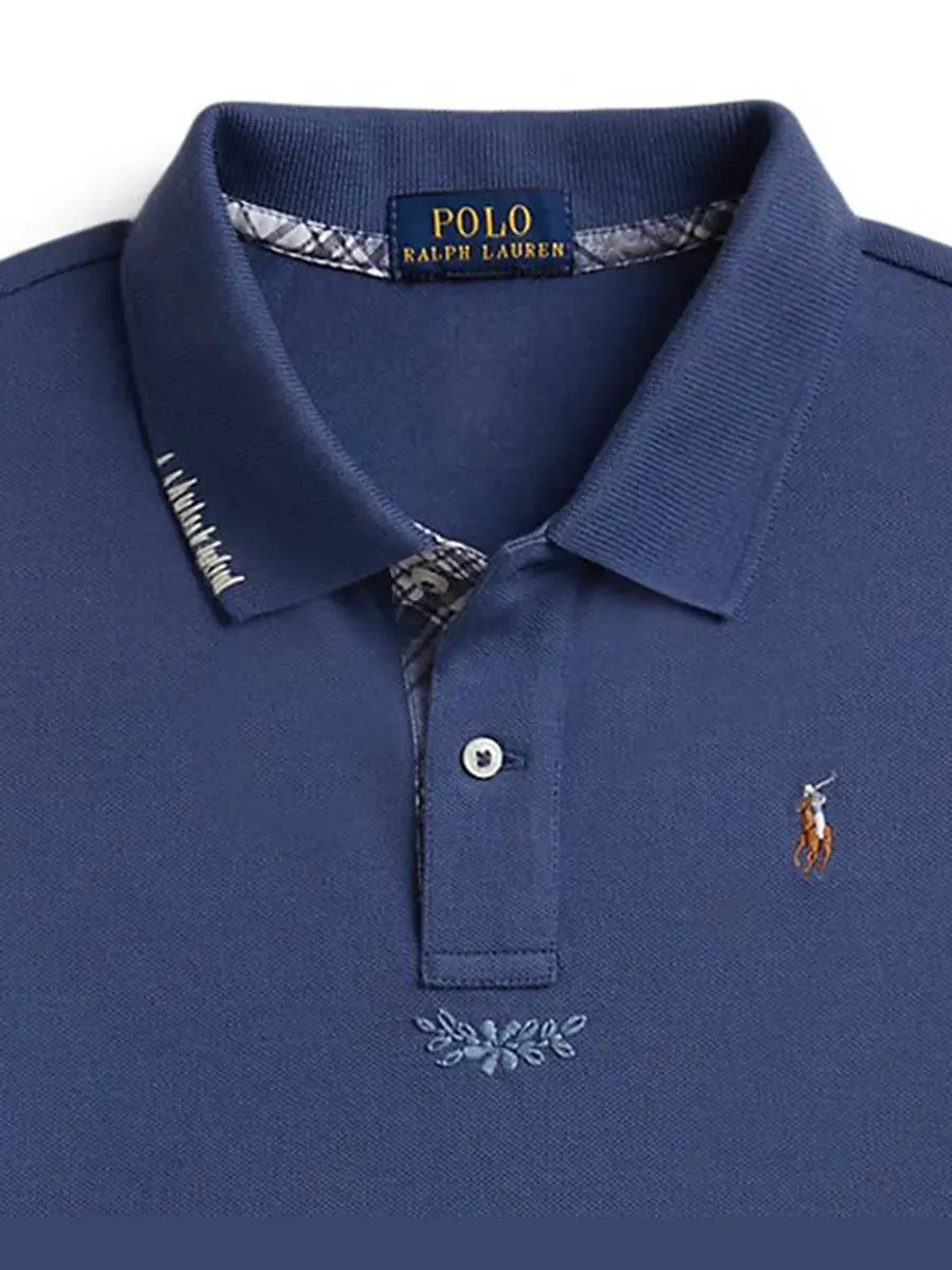 Комплект из поло и юбки с коротким рукавом Polo Ralph Lauren — изображение 6 из 6, синий