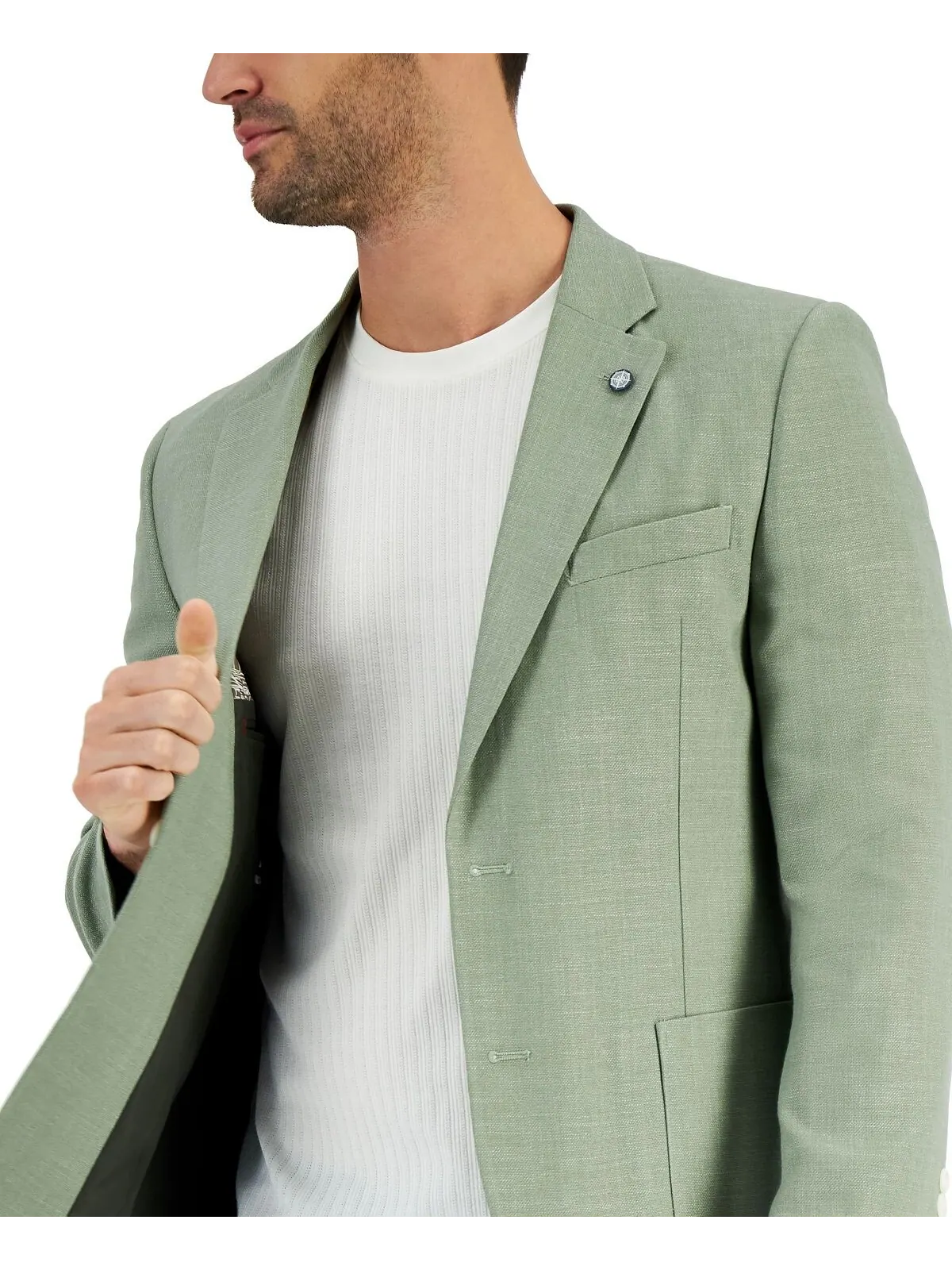 Мужское однотонное спортивное пальто modern-fit active stretch Nautica — изображение 4 из 4, шалфейный