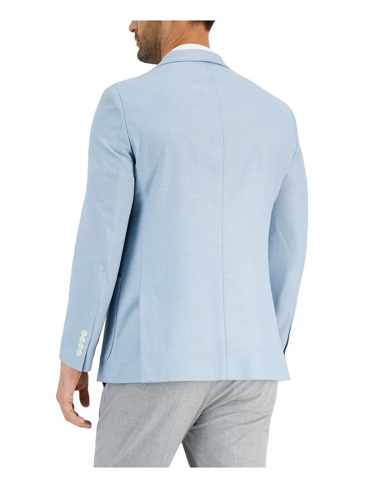 Мужское однотонное спортивное пальто modern-fit active stretch Nautica — изображение 2 из 4, светлый синий