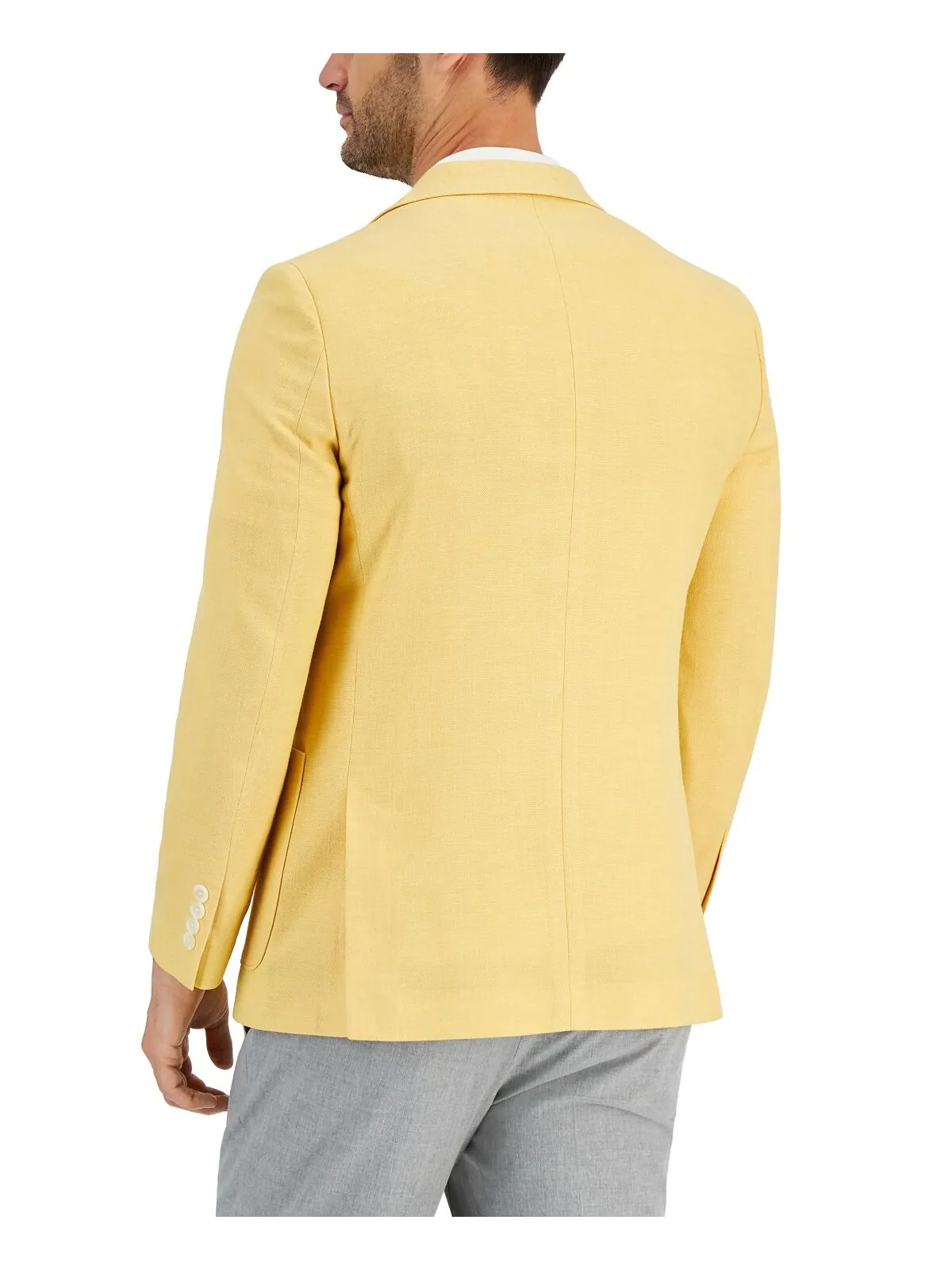 Мужское однотонное спортивное пальто modern-fit active stretch Nautica — изображение 2 из 4, бледный желтый