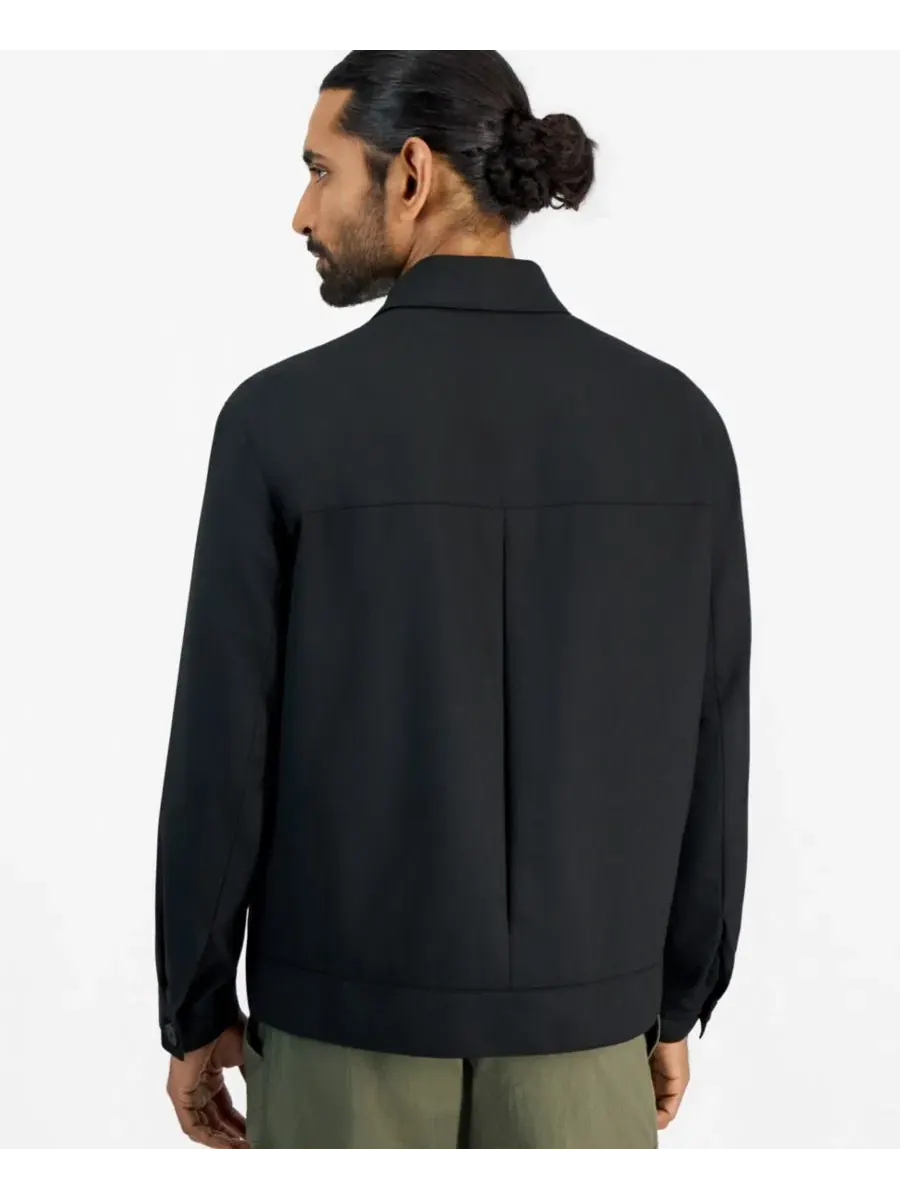 Пиджак slim fit из твила с плиссированной спинкой Juliano Hugo Boss — изображение 4 из 4, черный